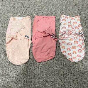 SwaddleMe Pink and Rainbow Sleep Sack set
